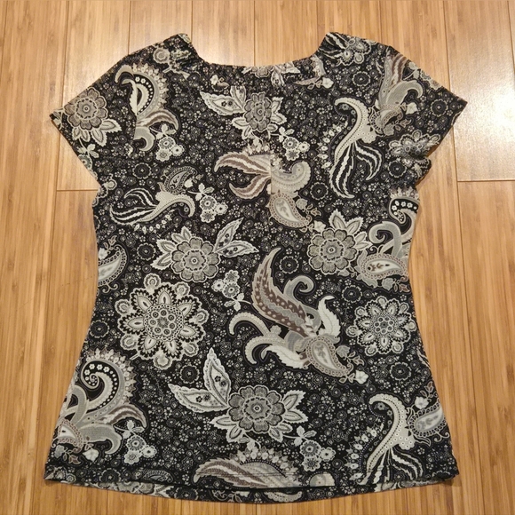 NWOT Croft & Barrow Blouse with V-Neck - Picture 8 of 9